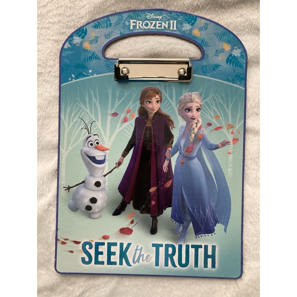 Frozen 2 Cardboard Clipboard | Features Visuals Of Anna, Elsa, Olaf, & Sven